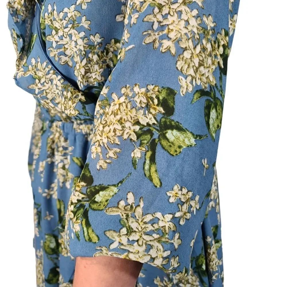 Entro Long Blue Floral Dress - Picture 5 of 10